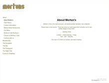 Tablet Screenshot of mortonsclub.com